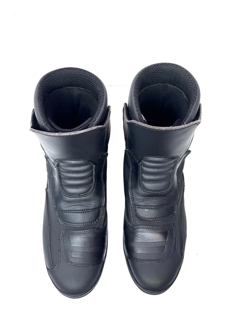 Bilt Black Micro Fiber Leather Slip On Ankle Motorcycle Riding Boots Men Size 9